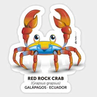 Red Rock Crab Sticker